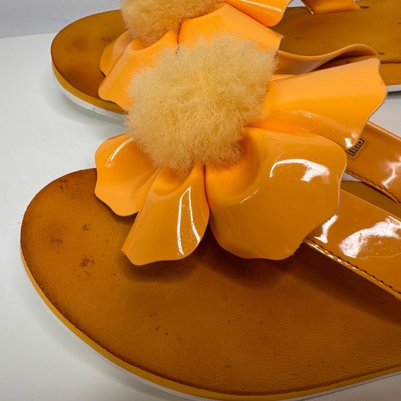 UGG Popy Orange Zinnia Flip Flops Women's Size 10 - Picture 9 of 11